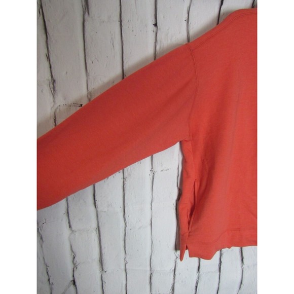 Eddie Bauer Women Pullover Mock Neck Light Sweater XL Peach 1/4 Zip Collar - Picture 5 of 5